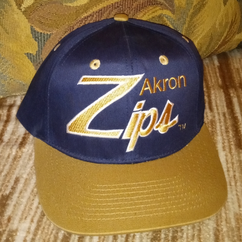 Akron Zips Eclipse "Script Style" Snapback Hat Vintage - Picture 3 of 6